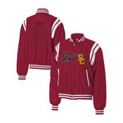 USC Trojan Women's Cardinal Football BomberJacket